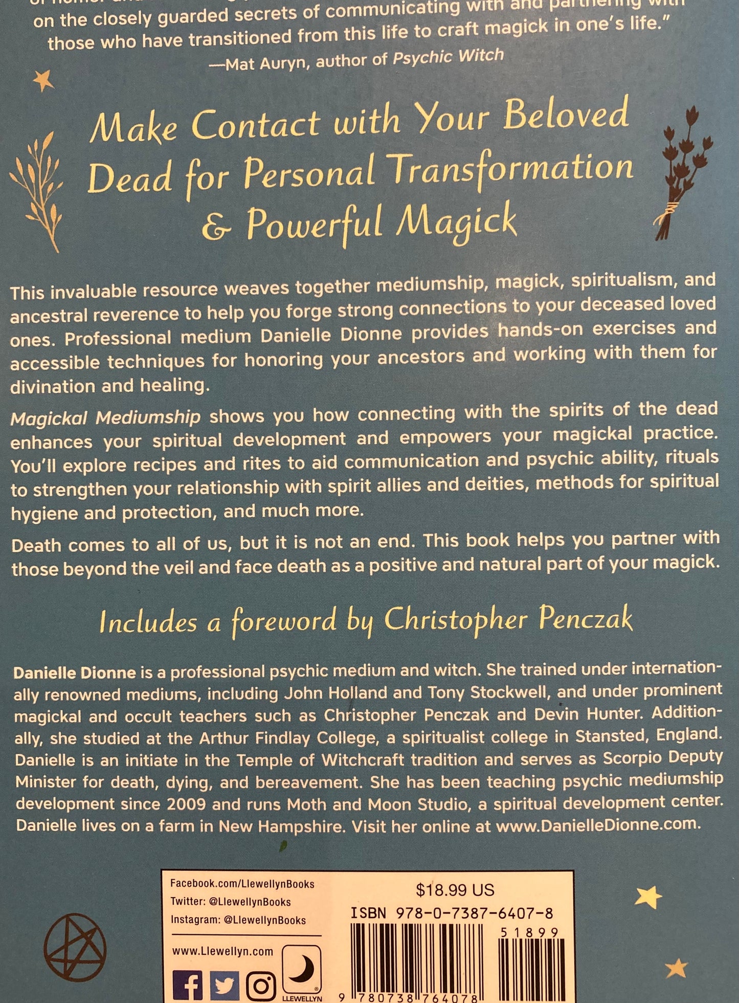 Magickal Mediumship (light blue cover )